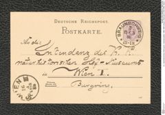 k.k. naturhistorisches Hofmuseum, Intendanzakten 1885-1896 (Hauer), Aktenzahl Z.200/1888, Seite 2